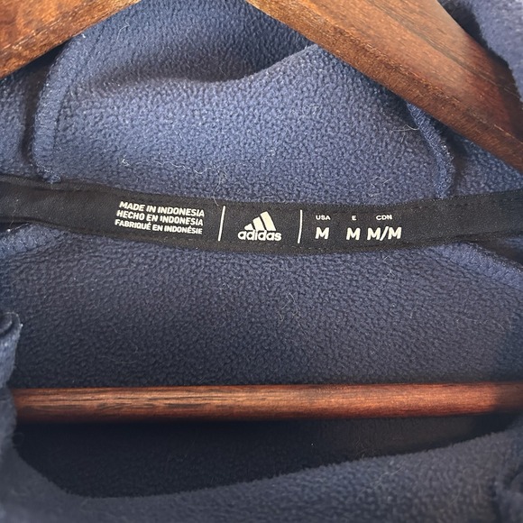 Adidas‎ New York Rangers Climawarm Blue Hoodie Pullover NHL Hockey Size Medium - Picture 2 of 13